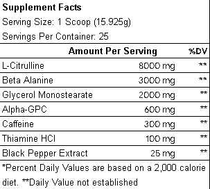 High-Stem Pre-Workout